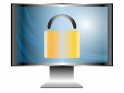 Computer  Security Loop Stock Footage