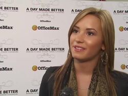 INTERVIEW: Demi Lovato on teaming up with Office Max for today's Stock Footage