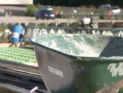 Highway Bridge Construction in Missouri Stock Footage