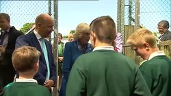Camilla, Duchess of Cornwall, visits Ballyraine Primary School in County Donegal on visit to Ireland News Clip