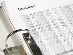 Business - Analyzing financial data Stock Footage