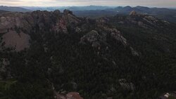 Aerial South Dakota Mt Rushmore Stock Footage