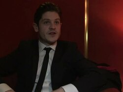 INTERVIEW: Iwan Rheon on current and future film projects at the Resistance: UK Premiere at London England. (Footage by WireImage Video/Getty Images Entertainment Video) Stock Footage