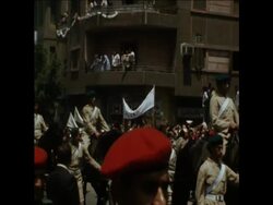 SYND 3/8/80 FUNERAL OF FORMER SHAH OF IRAN Instructional Video