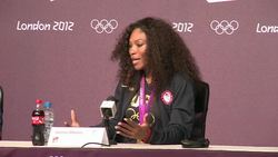 CLEAN: Serena Williams: 'Gold's my favourite colour' News Clip