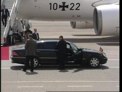 WRAP German Chan Merkel meets Saakashvili ADDS presser, clean pix News Clip