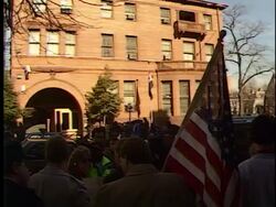 Support for President Bush and Iraq Deadline Stock Footage