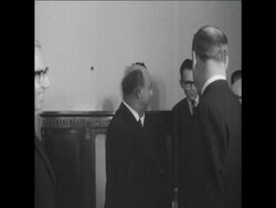 SYND 6 3 69 GUNNAR JARRING HOLDS TALKS IN CAIRO WITH  MAHMOUD RIAD News Clip