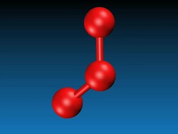 Animation of Ozone molecule Stock Footage
