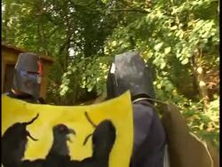 fighting knights Stock Footage