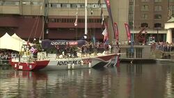 Racing yachts in St Katherine's Dock News Clip