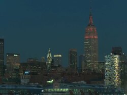The New York skyline at Midtown early morning. Stock Footage