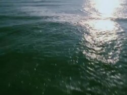 Sun Reflecting on the Ocean Stock Footage
