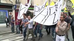 CLEAN : Paris demonstration condemns genocide in northern Iraq News Clip