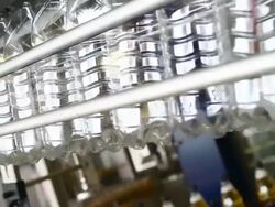 HD Soft drink bottling line close-up Stock Footage
