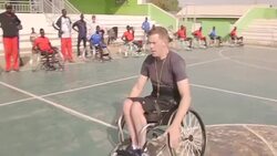 CLEAN : US coach trains S.Sudan wheelchair basketball team News Clip