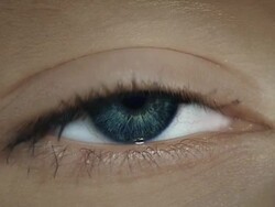 Close-up of woman's eye. Zoom in Stock Footage