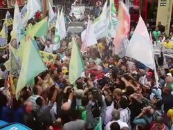 Presidential Elections In Brazil 2014, Marina da Silva Campaign. Stock Footage