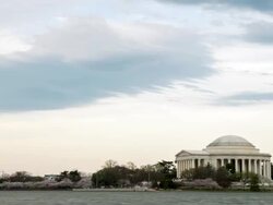 HD Time-lapse: Thomas Jefferson Memorial building Washington, DC Stock Footage