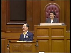 Chief Executive Tsang delivers policy address before legislative council News Clip