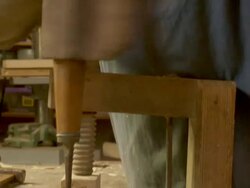 HD: Old Fashion Carpentry Stock Footage