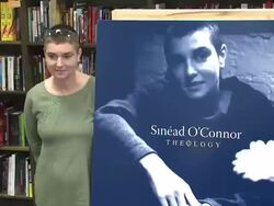 In-store Appearance by Sinead OÂ’Connor Signing Her New Religious-Themed 2-Disc Album 'Theology' Stock Footage