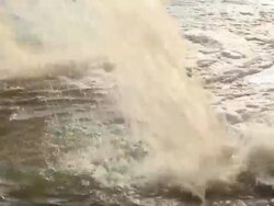 Water from the drain. Stock Footage