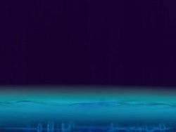 CU SLO MO Shot of Drop of water falls on surface of blue water / Toronto, Ontario, Canada  Stock Footage