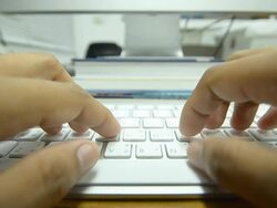 Typing Stock Footage