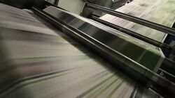 Newspaper Printing Stock Footage