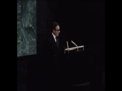 SYND 16-4-74 KISSINGER ADDRRESSES UNTIED NATIONS ON RAW MATERIALS News Clip