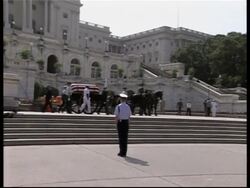 Americans pay respects plus preps in Washington DC News Clip