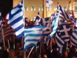 Golden Dawn Supporters Protest In Athens Stock Footage