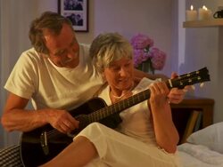 HD DOLLY: Romantic Senior Couple Stock Footage