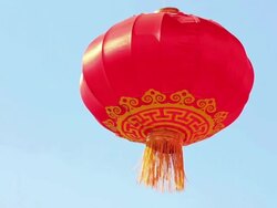 LS Red lantrens/xian,shaanxi,china Stock Footage