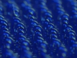 BCU Blue hooks of Velcro rotating Stock Footage
