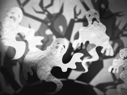 Spooky Halloween looping scene Stock Footage