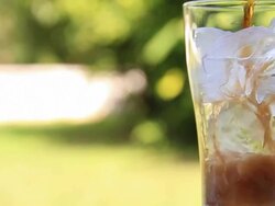 HD : Poured cola Stock Footage