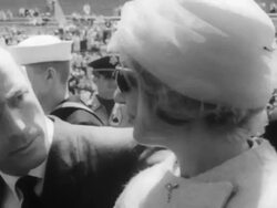 Astronaut Scott Carpenter receives University degree Stock Footage