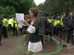 Anti Shale Gas Drilling Protests Continue in Balcombe News Clip
