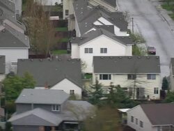 WS AERIAL View of portland suburbs / Oregon, United States Stock Footage