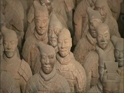 Terracotta Warriors, Museum of Qin, Xian, China Stock Footage