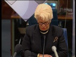 Netherlands: Hague: Del Ponte: Carla Del Ponte, Chief prosecutor ICTFY News Clip