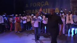 CLEAN : Sao Tome: Carvalho celebrates election victory News Clip