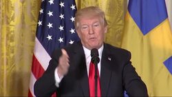 Trump Stands Firm on Tariffs As Sweden PM Visits News Clip