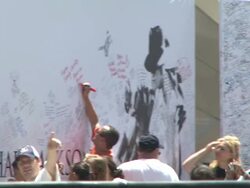 Michael Jackson Tribute At Jackson Family Home Stock Footage