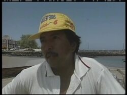 GALAPAGOS ISLANDS: OIL SPILL: CLEAN UP OPERATION News Clip