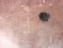 Demolition of residential structure Stock Footage