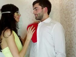 love in mask Stock Footage