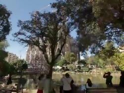 TL Hyperlapse Sagrada Familia day Stock Footage